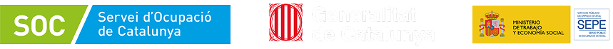 Logos Generalitat de Catalunya, SOC i SEPE